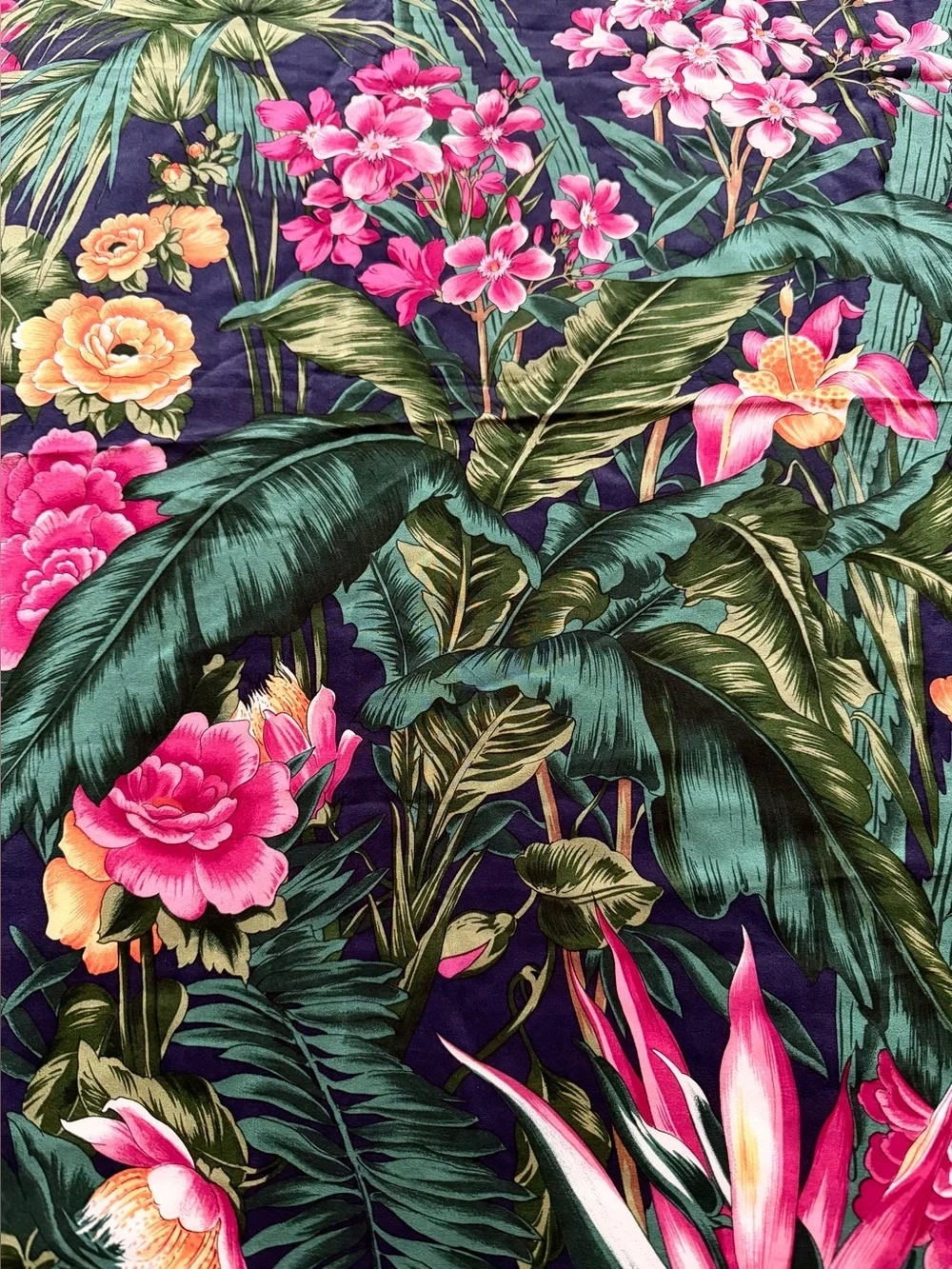 Vintage Museum Fine Arts Boston Multicolor Floral Hand Rolled Silk Scarf 34” Sq.